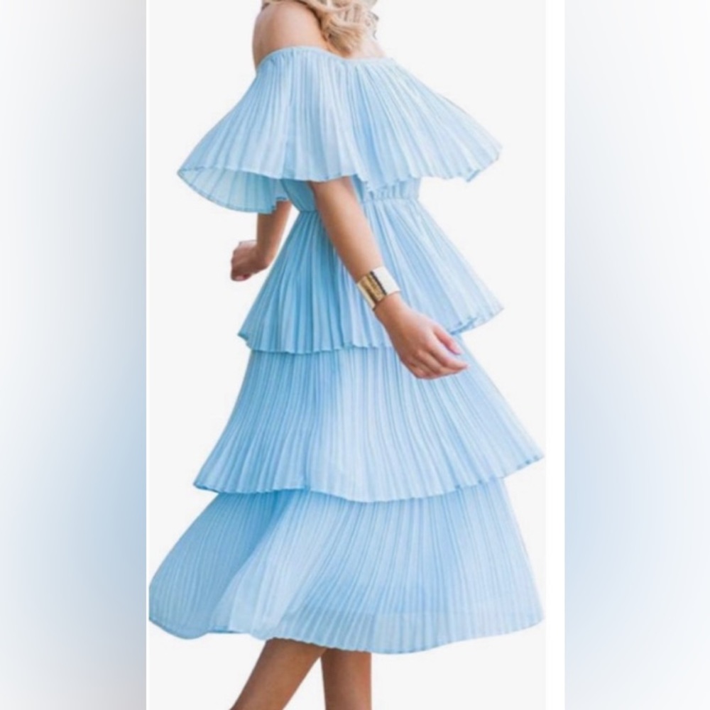 #306 Chiffon Ruffle Dress